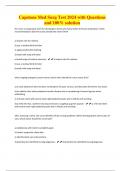 Capstone Med Surg Test 2024 with Questions  and 100&percnt; solution
