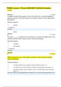 PS460 Lesson 3 Exam 2022&sol;2023 Verified Answers 85&sol;100&percnt;