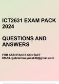 ICT2631 Exam pack 2024(Operating systems practice)