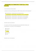 ANSWERED) CS CYBER SECU CCSK Exam 2 |Pace University