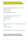 Anatomy and Physiology ISSA study final exam Questions 100&percnt; Correct &lpar;Latest Update&rpar; GRADED A&plus;&period;