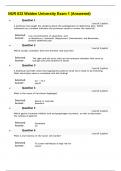 NUR 632 Walden University Exam 1 &lpar;Answered&rpar;