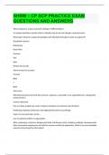 SHRM &ndash; CP SCP PRACTICE EXAM QUESTIONS AND ANSWERS