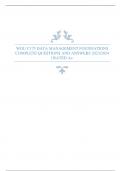 WGU C175 DATA MANAGEMENT FOUNDATIONS COMPLETE QUESTIONS AND ANSWERS 2023&sol;2024 &vert; RATED A&plus;