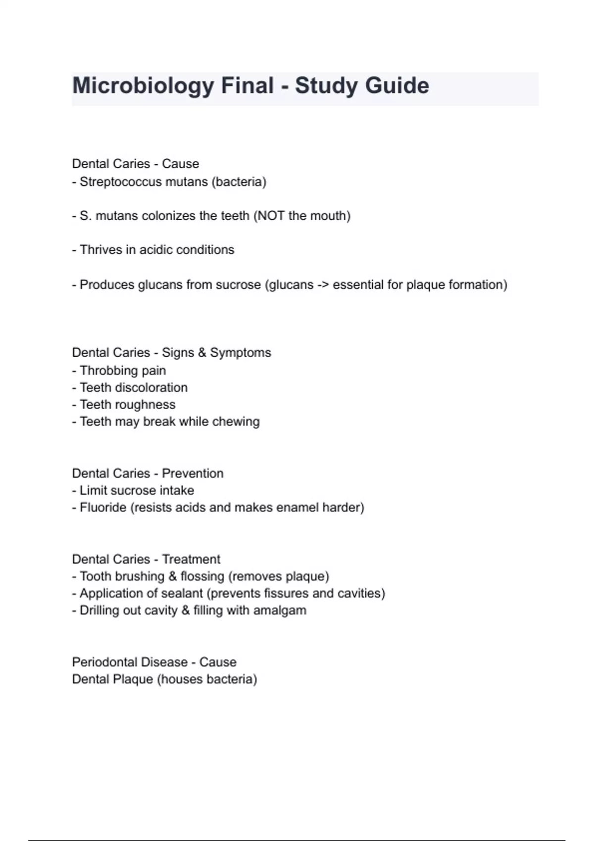 Microbiology Final - Study Guide questions with complete solution ...