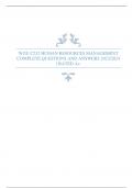 WGU C232 HUMAN RESOURCES MANAGEMENT COMPLETE QUESTIONS AND ANSWERS 2023&sol;2024 &vert; RATED A&plus;