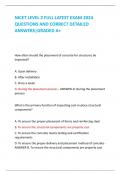 NICET LEVEL 2 FULL LATEST EXAM 2024  QUESTIONS AND CORRECT DETAILED  ANSWERS&vert;GRADED A&plus;