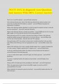 NCCT- ECG & diagnostic tests Questions And Answers With 100&percnt; Correct Answers