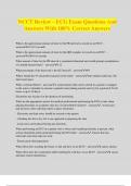 NCCT Review &ndash; ECG Exam Questions And Answers With 100&percnt; Correct Answers