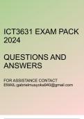 ICT3631 Exam pack 2024(Advanced operating system practice exam with questions and answers)