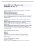 Isds 3001 test 1 Questions & Answers&lpar;RATED A&rpar;