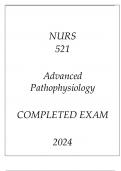 NURS 521 ADVANCED PATHOPHYSIOLOGY I LATEST ASSESSMENT Q & A 2024 &lpar;DREXEL UNI&rpar;
