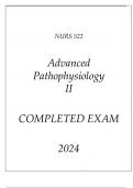 NURS 522 ADVANCED PATHOPHYSIOLOGY II LATEST ASSESSMENT Q & A 2024 &lpar;DREXEL UNI&rpar;