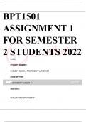 BPT1501 ASSIGNMENT 1 FOR SEMESTER 2 STUDENTS 2022