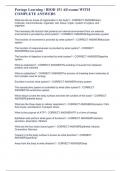 Portage Learning &sol; BIOD 151 All exams WITH COMPLETE ANSWERS
