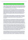 ESI Levels Competency Exam Graded A&plus; 2024