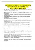 BUSINESS LAW EXAM 1 (CH. 1,2,3,6,7) QUESTIONS WITH COMPLETE SOLUTIONS, RATED A+