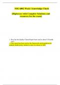 NSG 6002 Week 1 knowledge Check  &lpar;Highscore with Complete Solutions and resources for the exam&rpar;