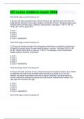 ER nurse midterm exam 2024
