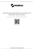 Psychopharmacology Drugs the Brain and Behavior 3rd Edition Meyer