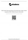 WGU D236 Pathophysiology Final EXAM 300+ REAL EXAM Questions AND