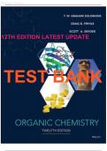 Test Bank For Organic Chemistry 12th Edition by T. W. Graham Solomons, Craig B. Fryhle, Scott A. Snyder||ISBN NO:10,1119077257||ISBN NO:13,978-1119077251||All Chapters||Complete Guide A+