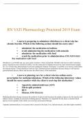 RN VATI Pharmacology 2019 |VATI Pharm| Pharmacology 2019 ATI| Pharmacology ATI Proctored Latest Update 2024