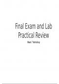 CHEM 120 Week 7 Lab Final and Connect Course Final Exam Review