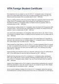 VITA Foreign Student Certificate 2024 Questions with Verified Solutions&period;