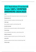BEST REVIEW ATI Nutrition Proctored Exam 100% VERIFIED  ANSWERS 2024/2025