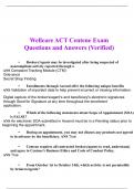 WELLCARE ACT Centene Certification Review Questions and Answers 2023 / 2024 | 100% Verified Answers