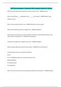 EMT Pharmacology pt 1 Questions With Complete Solution A&plus; Review