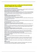 Swimming pool operator certification&vert; 103 QUESTIONS&vert; WITH COMPLETE SOLUTIONS