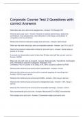 Corporals Course Test 2 Questions with correct Answers