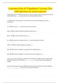 Louisiana Class D "Chauffeur's" License Test with Questions & correct answers
