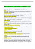 EMT Final Exam - Test Bank 1 &lpar;Answered 2022&rpar;