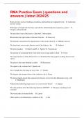 RMA Practice Exam &vert; questions and answers &vert; latest 2024&sol;25