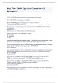 Nrp Test 2024 Update Questions & Answers&excl;&excl;
