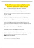 Medical Assistant certificate &lpar;MAC&rpar; practice  test 1 with questions & correct answer