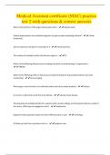 Medical Assistant certificate &lpar;MAC&rpar; practice  test 2 with questions & correct answers