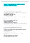 Dealer Test Questions with Complete Verified Solutions 2024