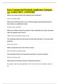 Iowa Commercial Pesticide Applicator Category 1A verified 100