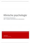 Klinische psychologie 2: deel 1 (ho  1 tm/ 3)