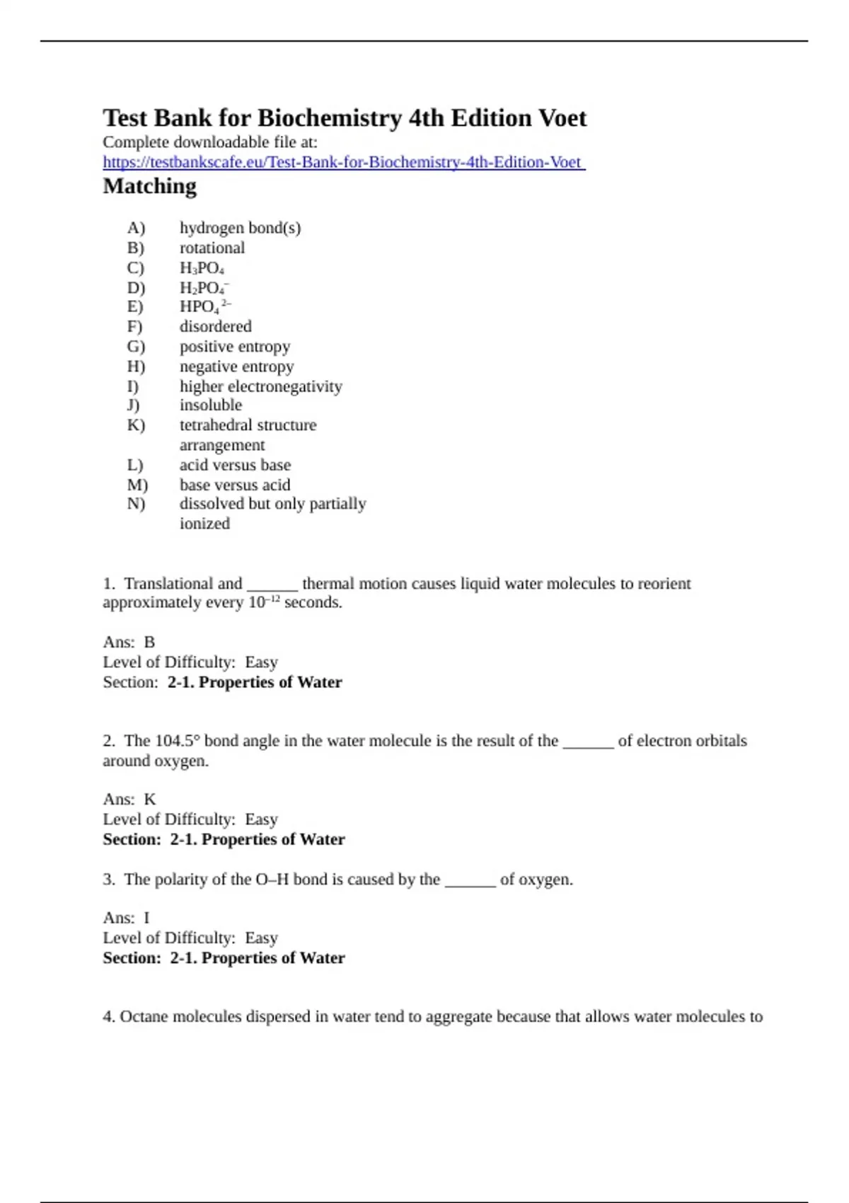 test-bank-for-biochemistry-4th-edition-voet-questions-and-answers