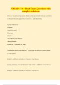 NRSAD-114 &ndash; Final Exam Questions with  complete solutions