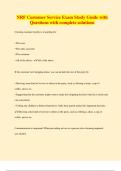NRF Customer Service Exam Study Guide with  Questions with complete solutions