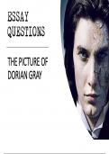 Summary Picture of Dorian Gray and Dorian Gray Mock Exam Essays And Answers Package Deal 