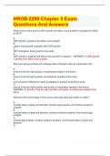 HROB*2290 - Chapter 2 Exam Questions With Answers