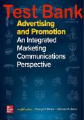 Test Bank For  Advertising and Promotion An Integrated Marketing Communications Perspective 12th Edition by George Belch (Author), Michael Belch (Author). ISBN-10-1260259315. ISBN-13-978-1260259315