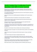 North Carolina Pest Certification Exam 1 Questions with 100&percnt; Correct Answers Bundled Package 